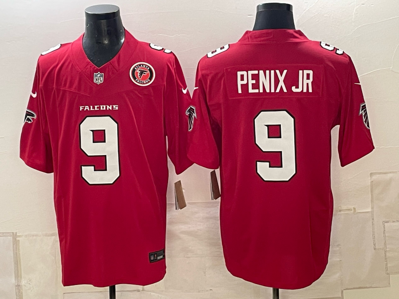 Men 2026 Atlanta Falcons #9 Penix Jr red Nike Limited NFL Jersey 101102->atlanta falcons->NFL Jersey